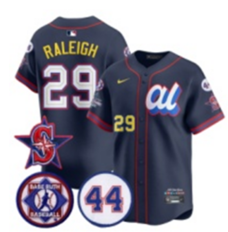 Men Seattle Mariners #29 Raleigh Blue MLB  All star Nike 2025 Jersey style 0013